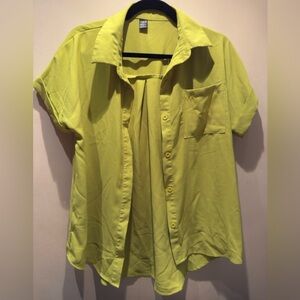 SHEIN Bright Green Collared Shirt